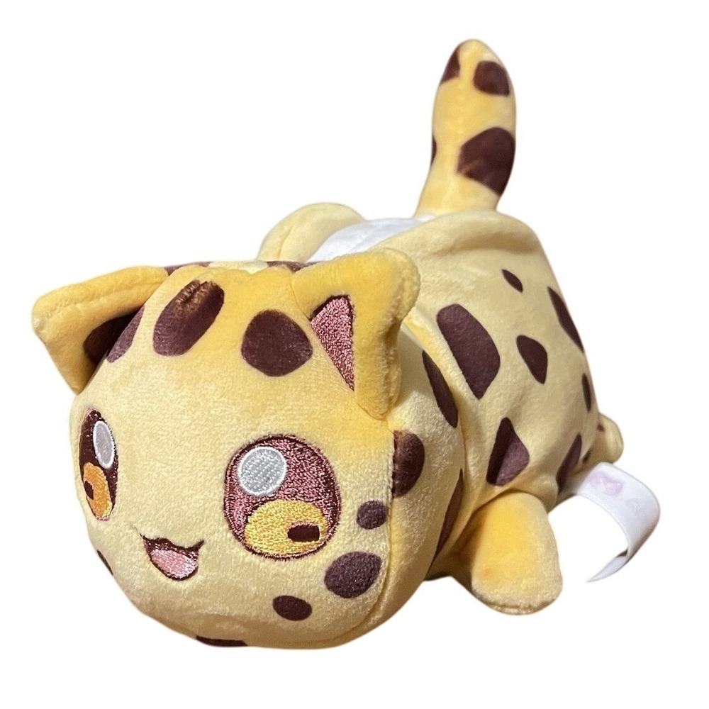 Aphmau MeeMeows Chocolate Chip Cookie Cheetah Cat Plush 6" Stuffed Animal